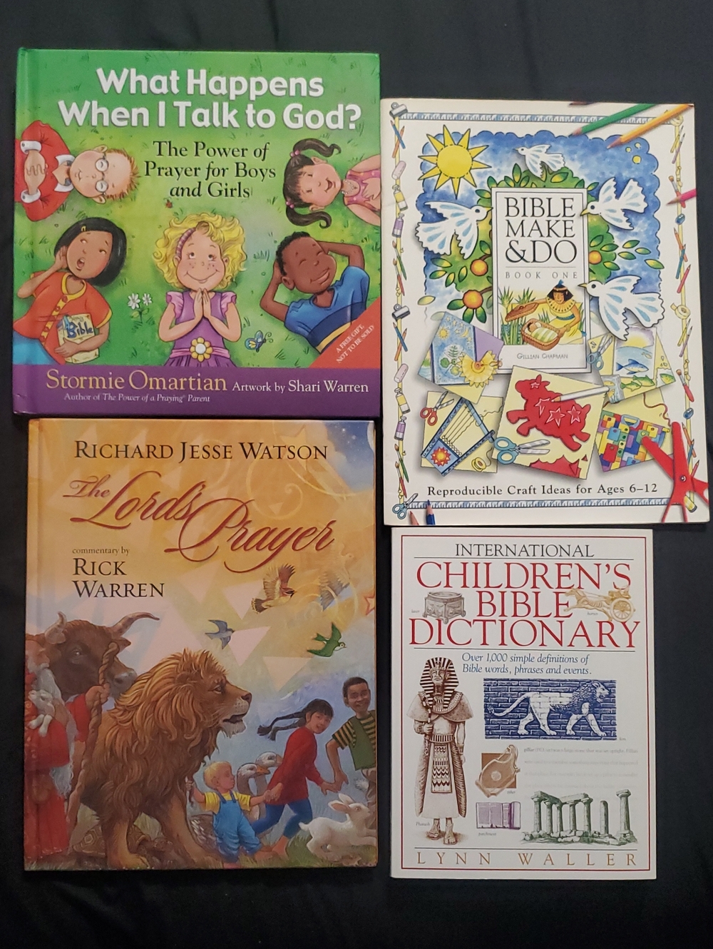 :* 4 Childrens Christian Bible Craft Dictionary Pray books